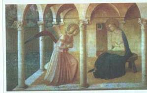 Фра Беата Анджелико. Благовещение. 1450. Флоренция. Монастырь Сан Марко