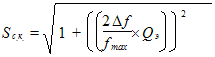 Times New Roman12167772150S_с.к. = sqrt(1+(((2\D f/f_max) \xx Q_э))^2 
